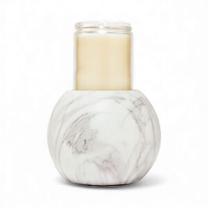 BBW Marble Orb Pedestal Singe Wick Candle Holder